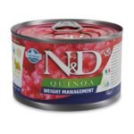 N&D Quinoa Dog - Weight Management Mini wet food 140 g